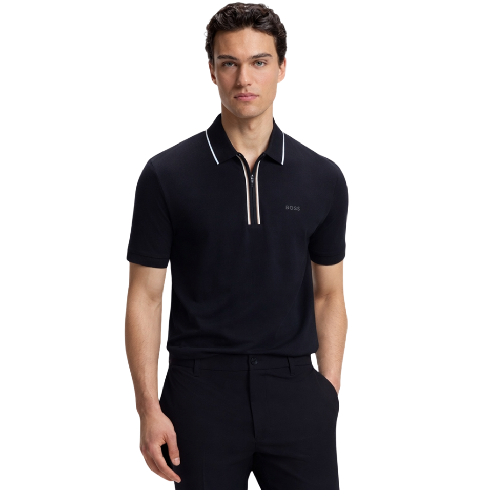 HUGO BOSS PHILIX SLIM-FIT POLO - DARK NAVY