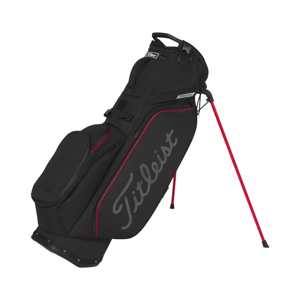 TITLEIST 2026 PLAYERS S5 STADRY STAND BAG - BLACK/RED/GRAPHITE