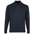 HUGO BOSS KN TERRACE QUARTER ZIP MIDLAYER - DARK NAVY