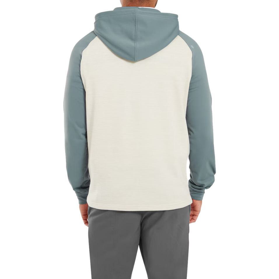 FOOTJOY THERMOSERIES INSULATED PULLOVER HOODIE - STONE/GREEN