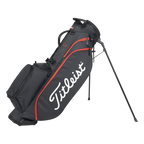 TITLEIST PLAYERS 4 STAND BAG - BLACK/RED