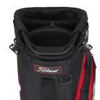 TITLEIST PLAYERS 4 STAND BAG - BLACK/RED