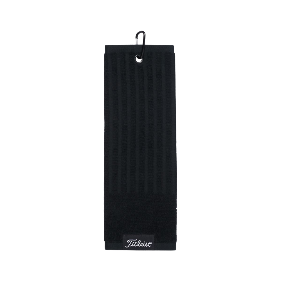 TITLEIST TRIFOLD CART TOWEL - BLACK