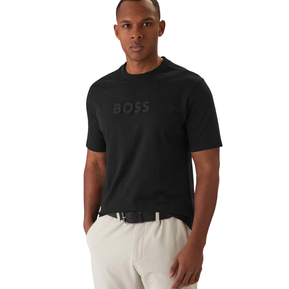 HUGO BOSS TS LOGO SHIRT - BLACK