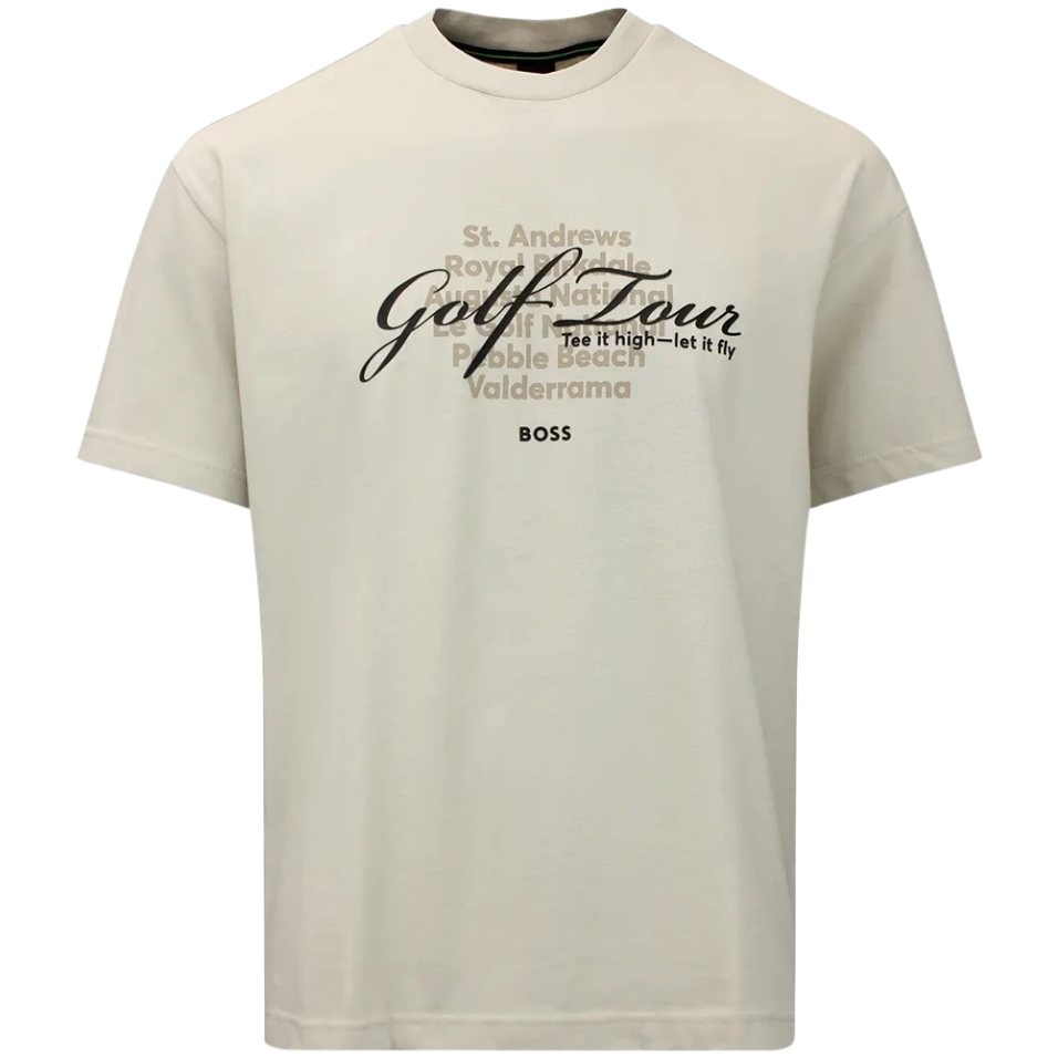 HUGO BOSS TS NETWORK GRX SHIRT - BEIGE