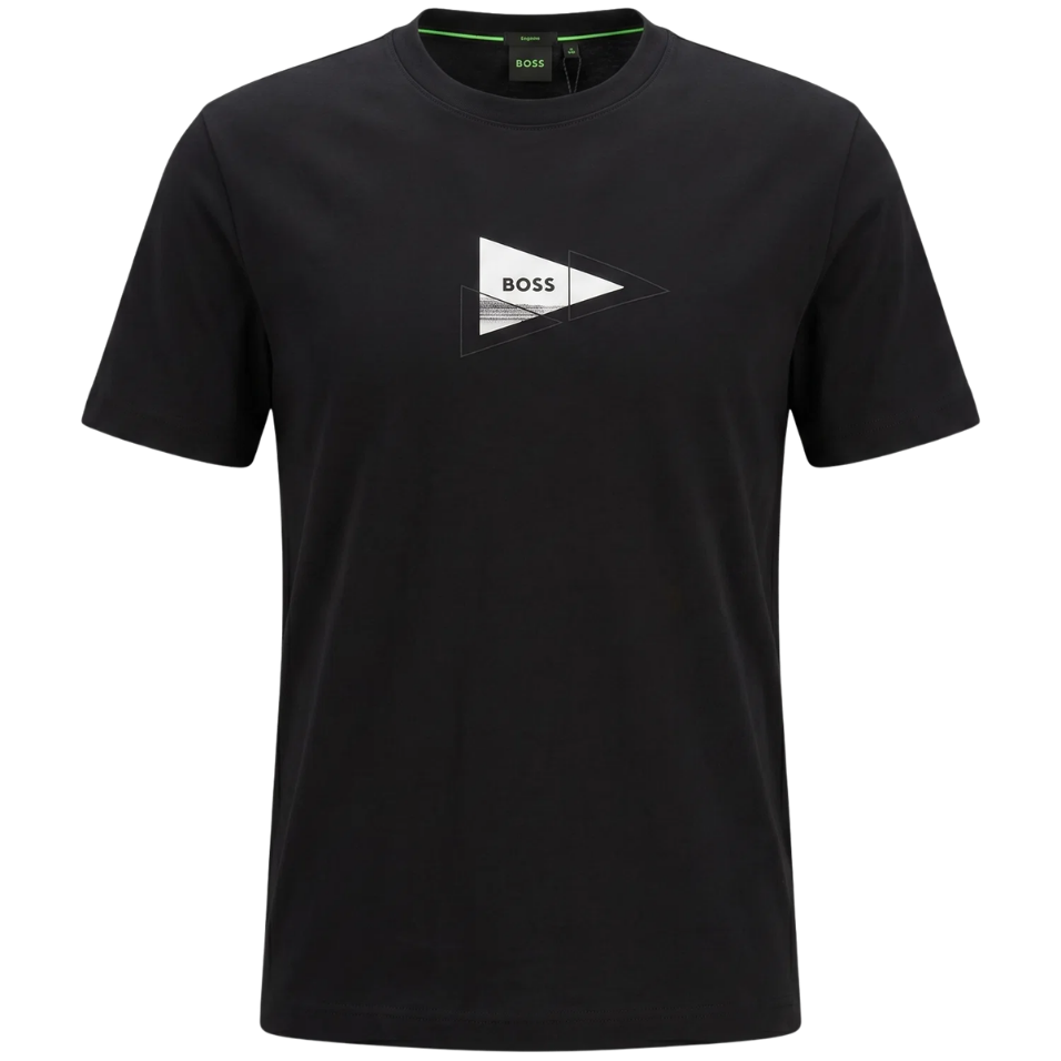 HUGO BOSS TS NETWORK PHOTO SHIRT - BLACK
