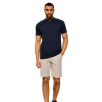HUGO BOSS TS GOC BIRDIE MOCK POLO - DARK NAVY