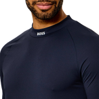 HUGO BOSS TS GOC BIRDIE MOCK POLO - DARK NAVY