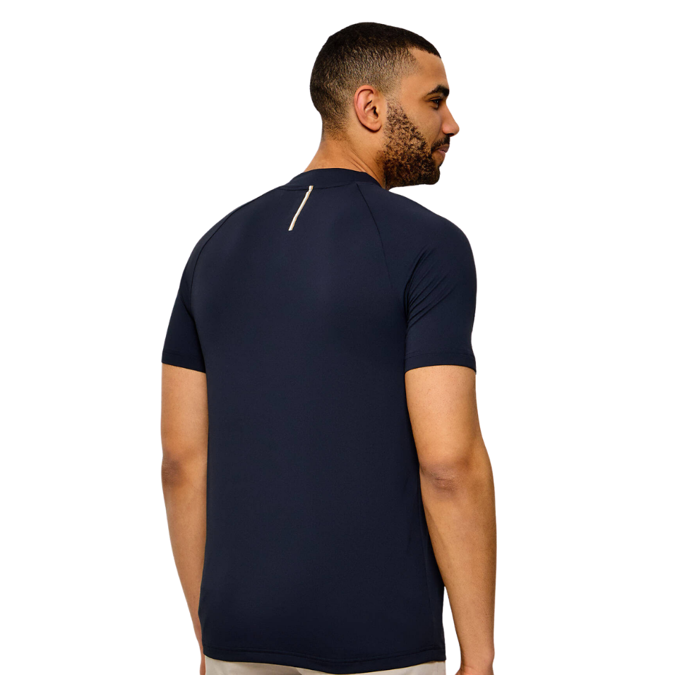 HUGO BOSS TS GOC BIRDIE MOCK POLO - DARK NAVY