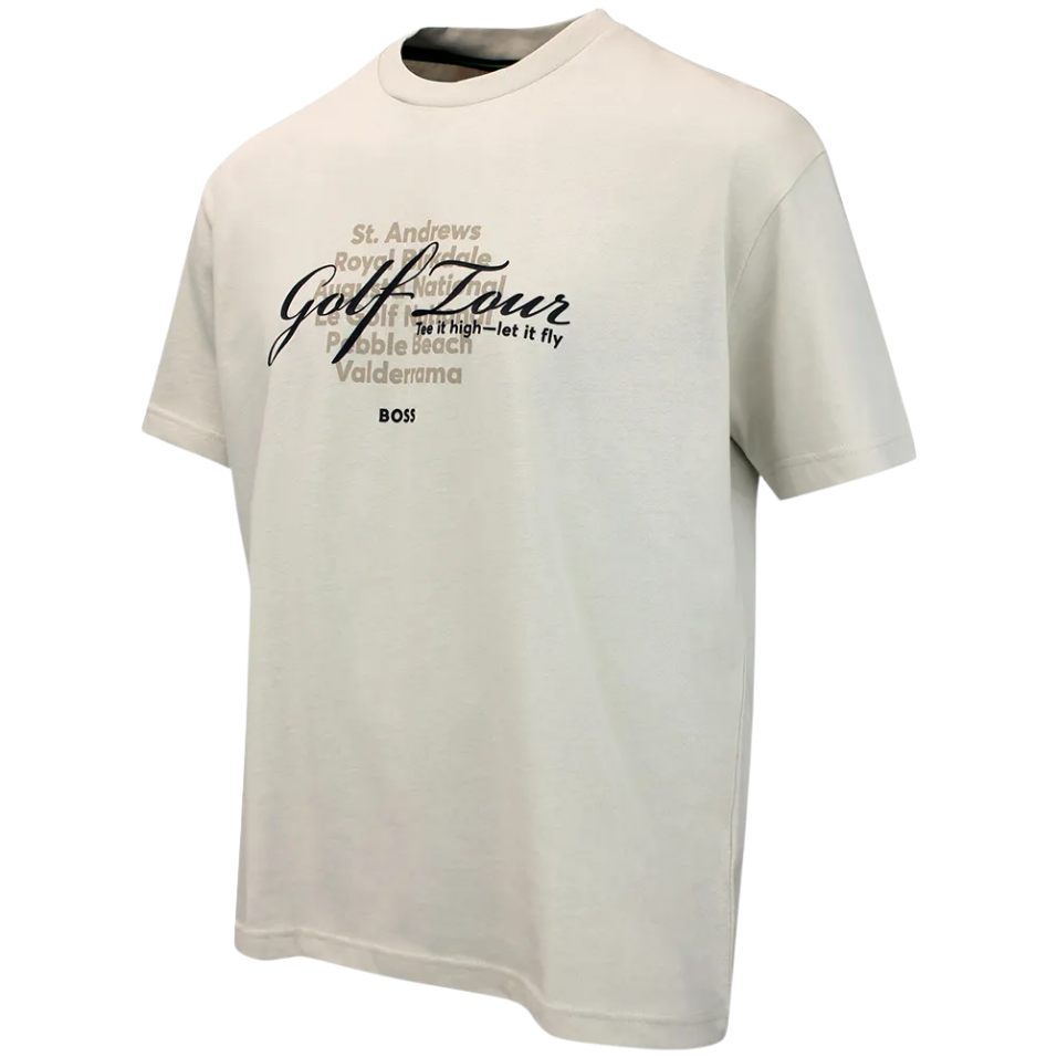 HUGO BOSS TS NETWORK GRX SHIRT - BEIGE