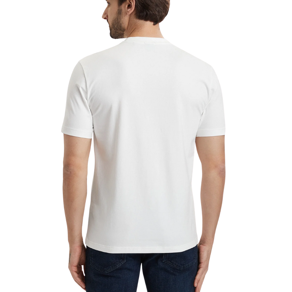 HUGO BOSS TS TERRACE PHOTO SHIRT - WHITE