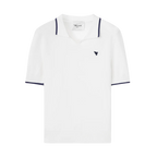 MACADE VERA CROPPED POLO - WHITE