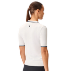MACADE VERA CROPPED POLO - WHITE