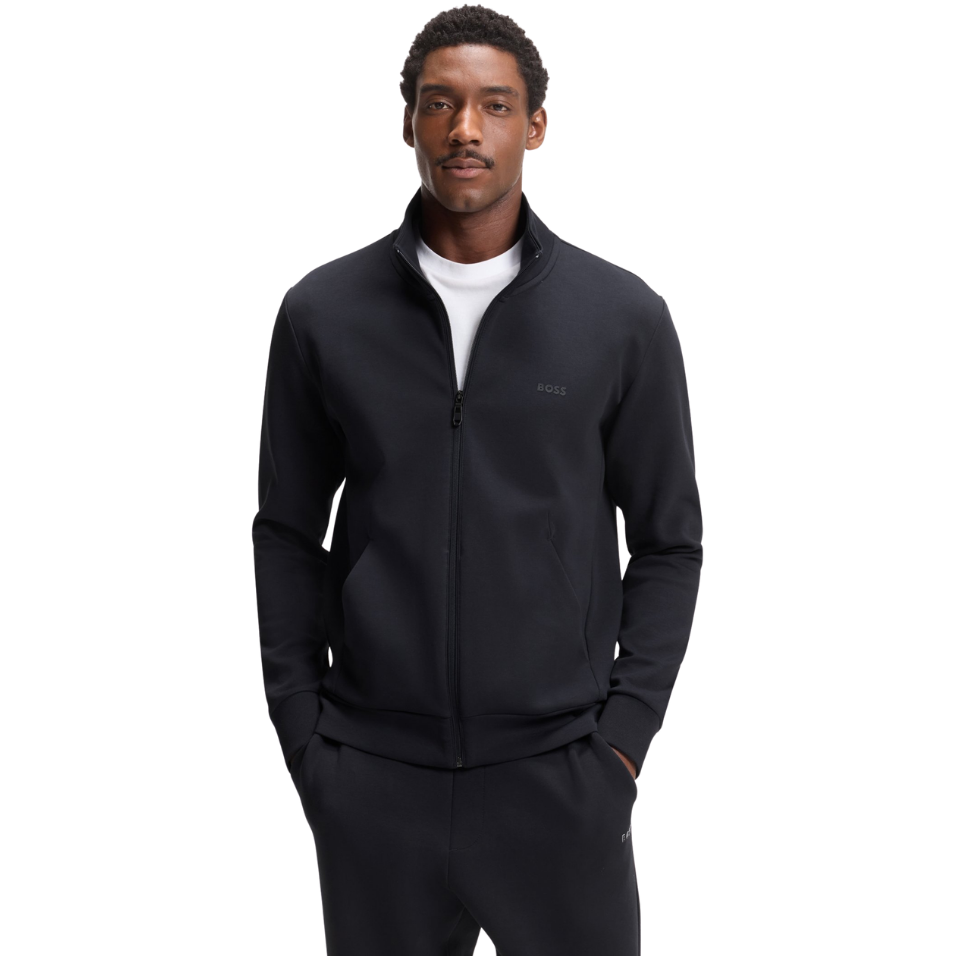 HUGO BOSS ZIP-UP SWEATSHIRT - DARK BLUE