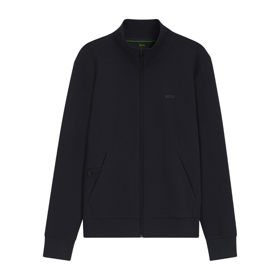 HUGO BOSS ZIP-UP SWEATSHIRT - DARK BLUE