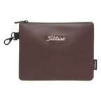 TITLEIST BIRTHPLACE OF GOLF ZIPPERED POUCH - NOBLE BROWN