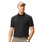 MACADE ANTHRACITE FLIGHT POLO - BLACK