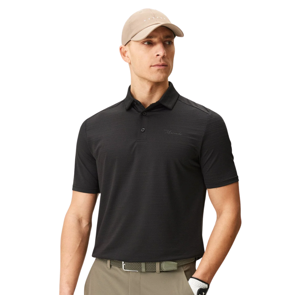 MACADE ANTHRACITE FLIGHT POLO - BLACK