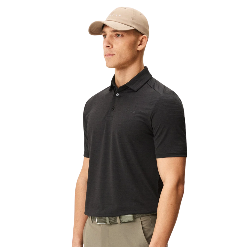 MACADE ANTHRACITE FLIGHT POLO - BLACK