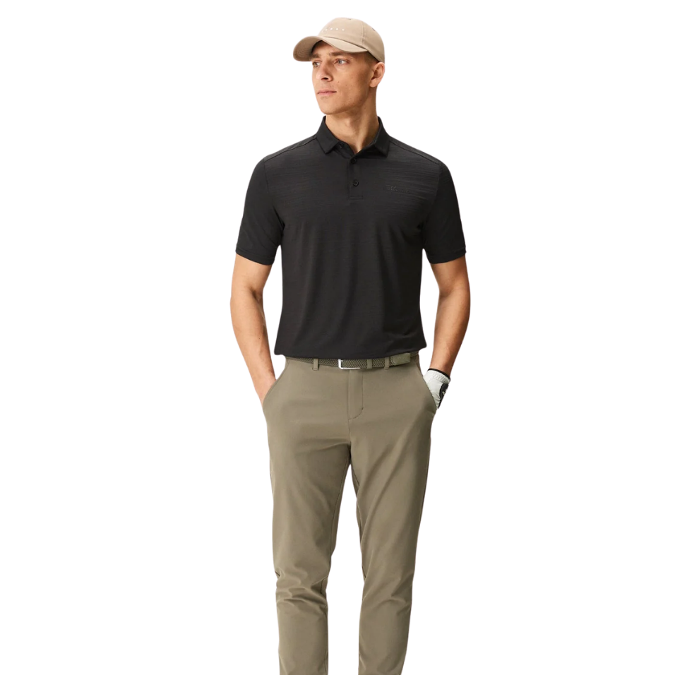 MACADE ANTHRACITE FLIGHT POLO - BLACK