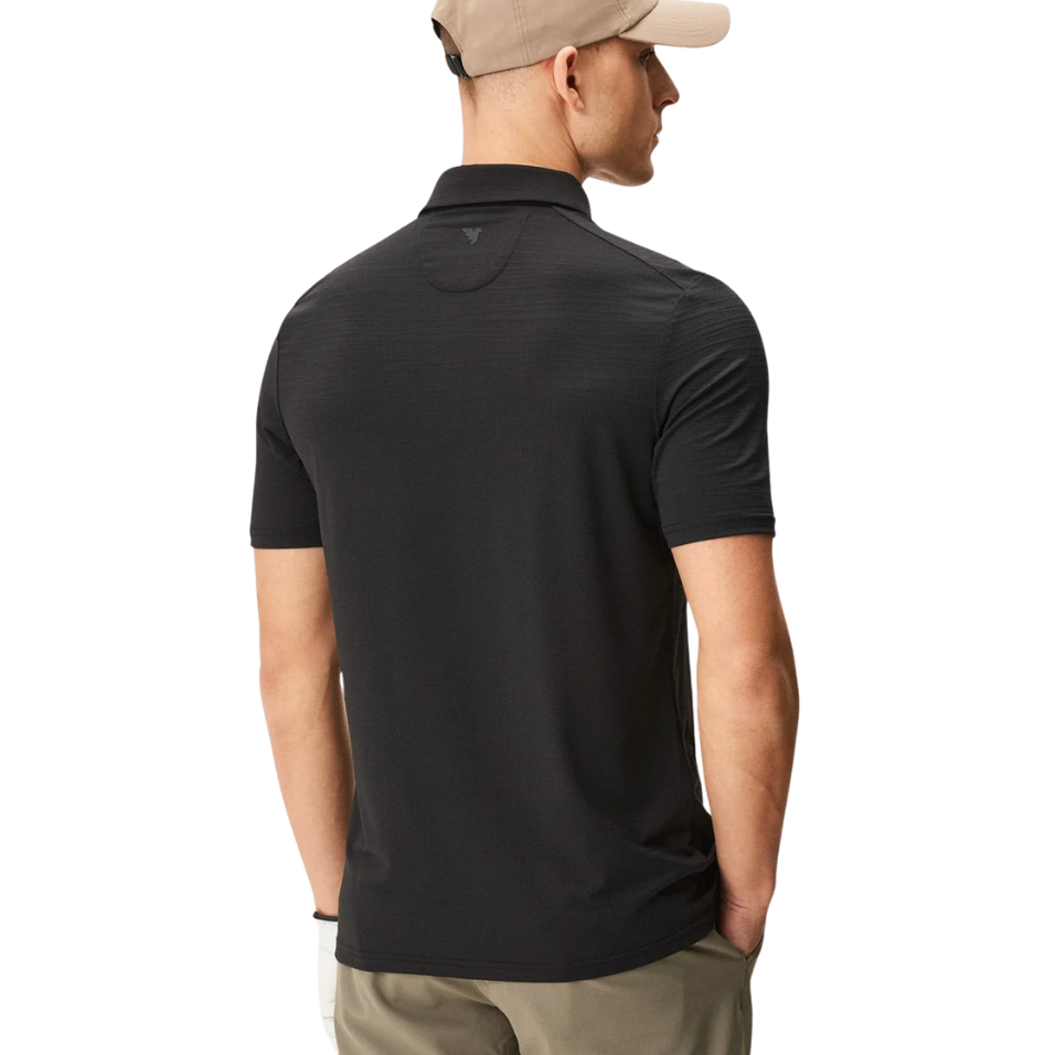 MACADE ANTHRACITE FLIGHT POLO - BLACK