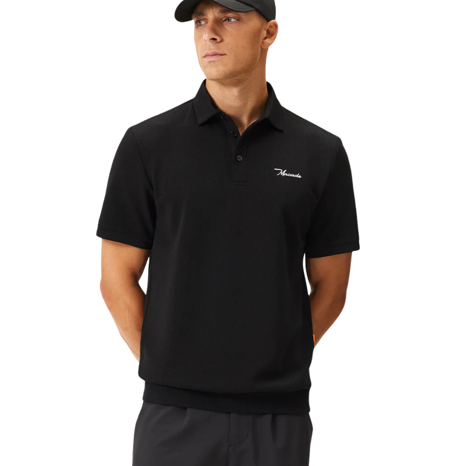 MACADE AR TECH POLO - BLACK