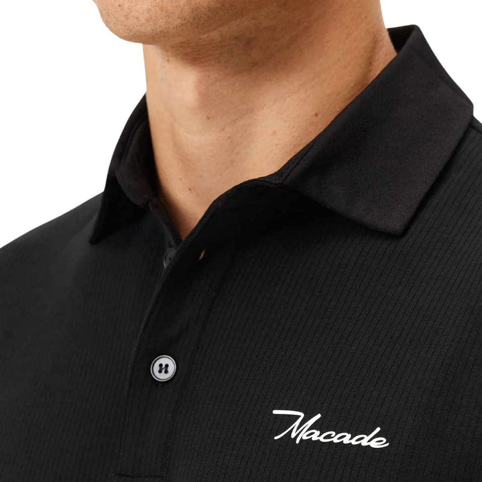 MACADE AR TECH POLO - BLACK
