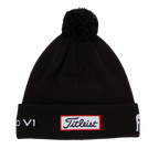 TITLEIST TOUR POM-POM BEANIE - BLACK/WHITE
