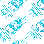 SWAG BLUE DRIPPING SKULL TOWEL
