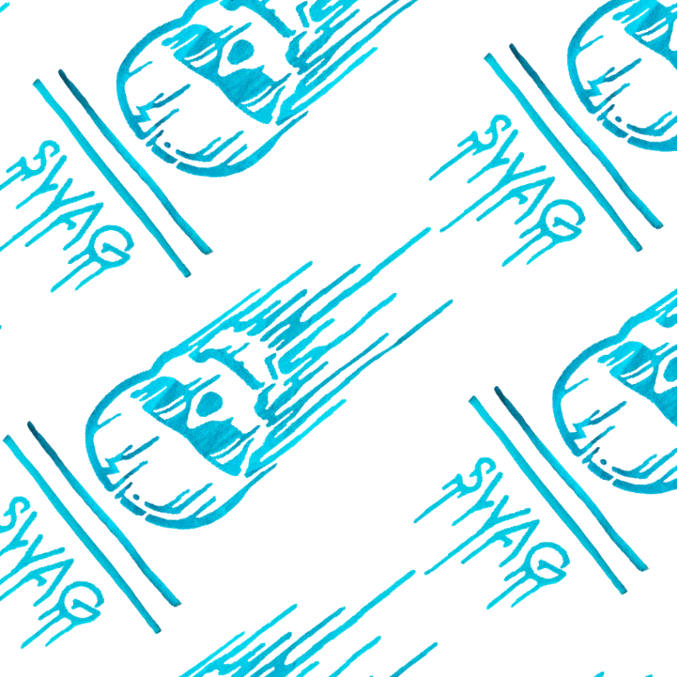 SWAG BLUE DRIPPING SKULL TOWEL