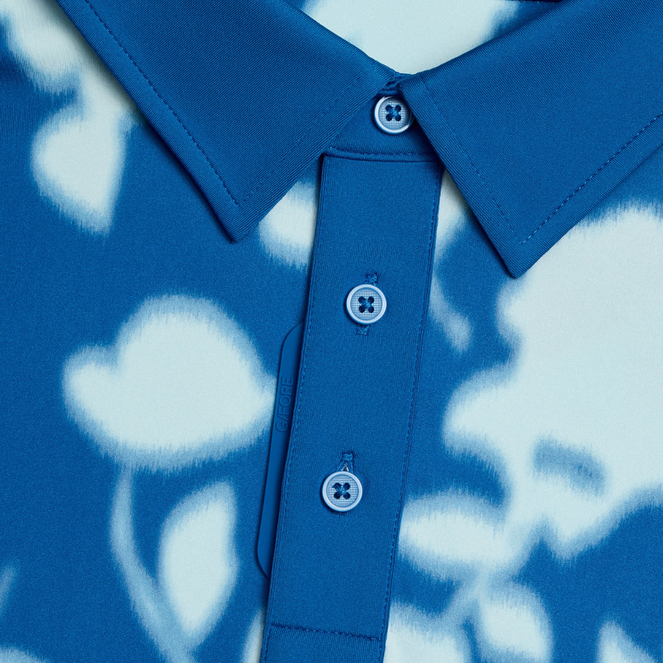 G/FORE BLUR FLORAL TECH POLO - LISB
