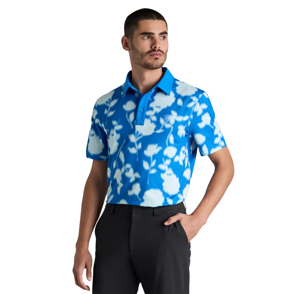G/FORE BLUR FLORAL TECH POLO - LISB