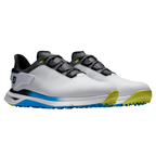 FOOTJOY PRO SLX CARBON - WHITE/BLACK/MULTI SPIKELESS GOLF SHOE