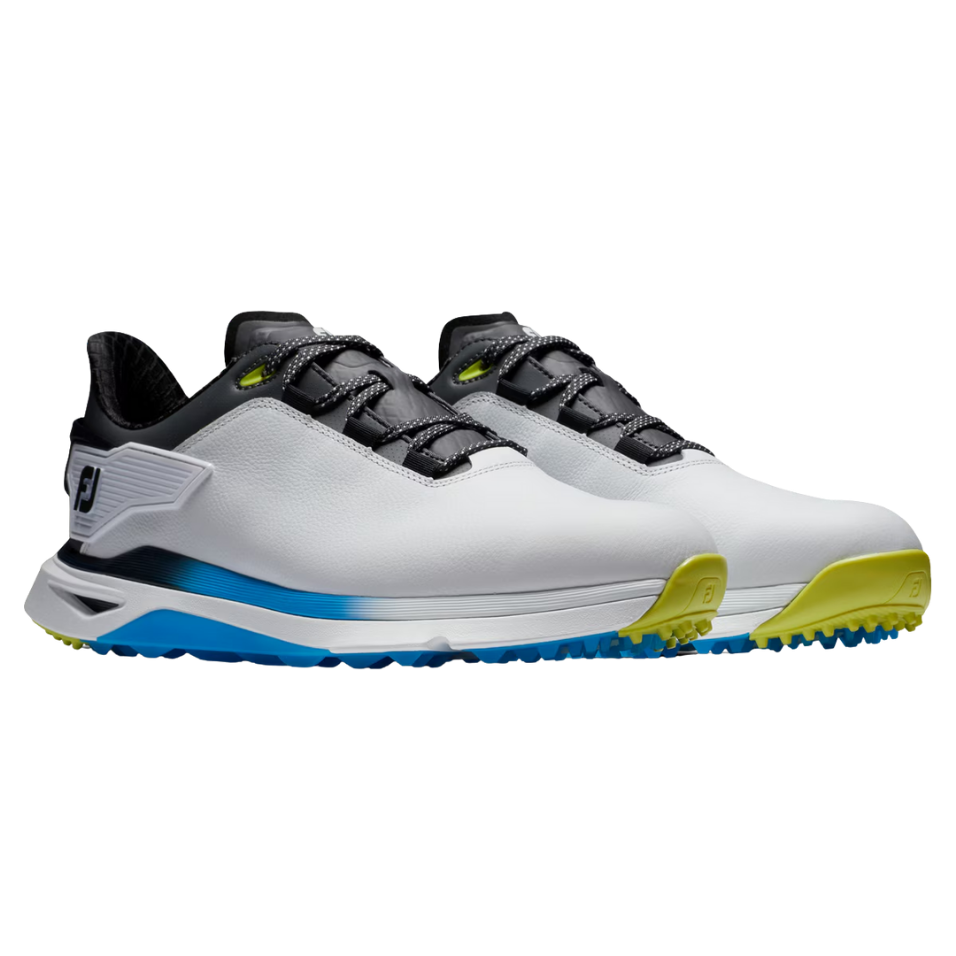 FOOTJOY PRO SLX CARBON - WHITE/BLACK/MULTI SPIKELESS GOLF SHOE