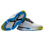 FOOTJOY PRO SLX CARBON - WHITE/BLACK/MULTI SPIKELESS GOLF SHOE
