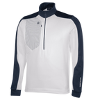 GALVIN GREEN DAVE 1/4 ZIP MIDLAYER - WHITE/NAVY