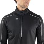 GALVIN GREEN DAVE 1/4 ZIP MIDLAYER - BLACK