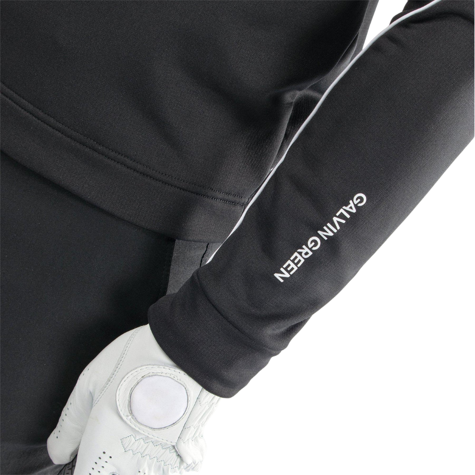 GALVIN GREEN DAVE 1/4 ZIP MIDLAYER - BLACK