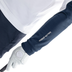 GALVIN GREEN DAVE 1/4 ZIP MIDLAYER - WHITE/NAVY