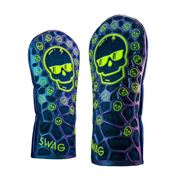 SWAG DAZZLE BLUE SKULL TPU DRIVER HEAD COVER – The Golf Locker