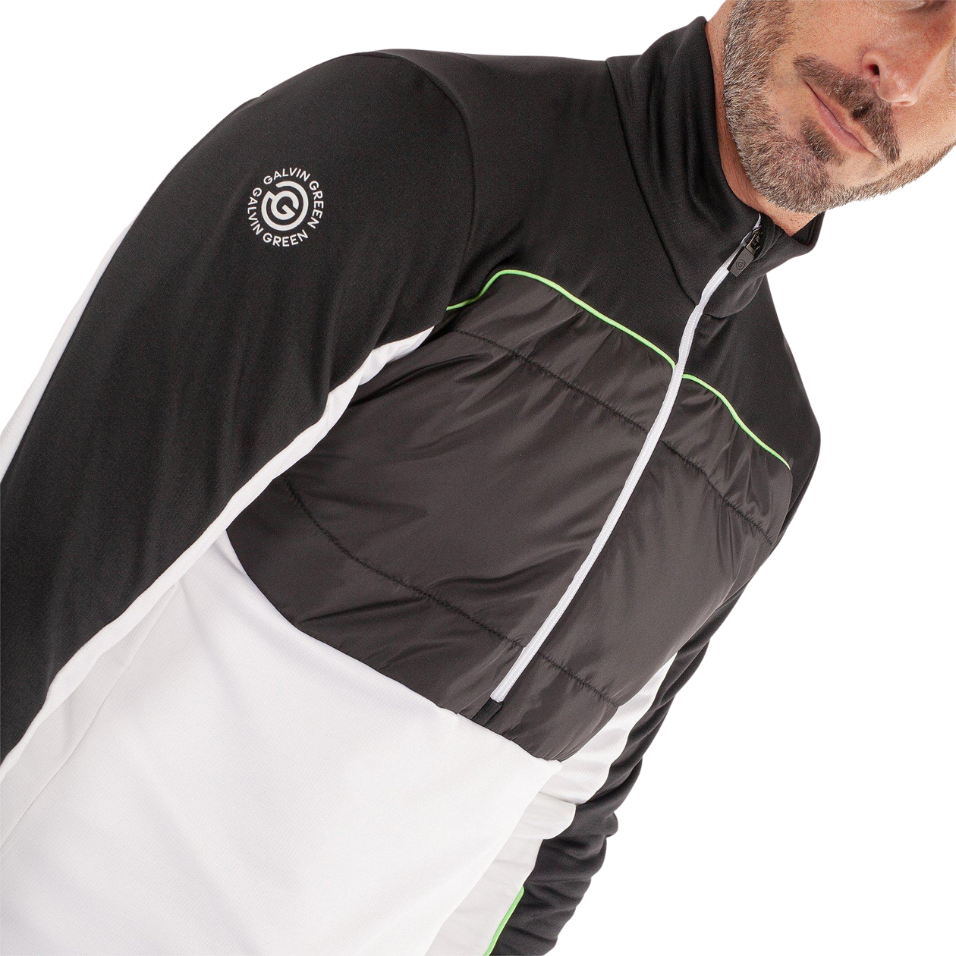 GALVIN GREEN DOUGLAS 1/4 ZIP - WHITE/BLACK