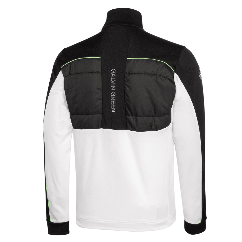 GALVIN GREEN DOUGLAS 1/4 ZIP - WHITE/BLACK