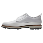 FOOTJOY PREMIERE SERIES FIELD LX WHITE/GREY SPIKED GOLF SHOE