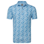 FOOTJOY PRIMROSE PRINT LISLE OCEAN MEN'S POLO