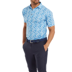 FOOTJOY PRIMROSE PRINT LISLE OCEAN MEN'S POLO
