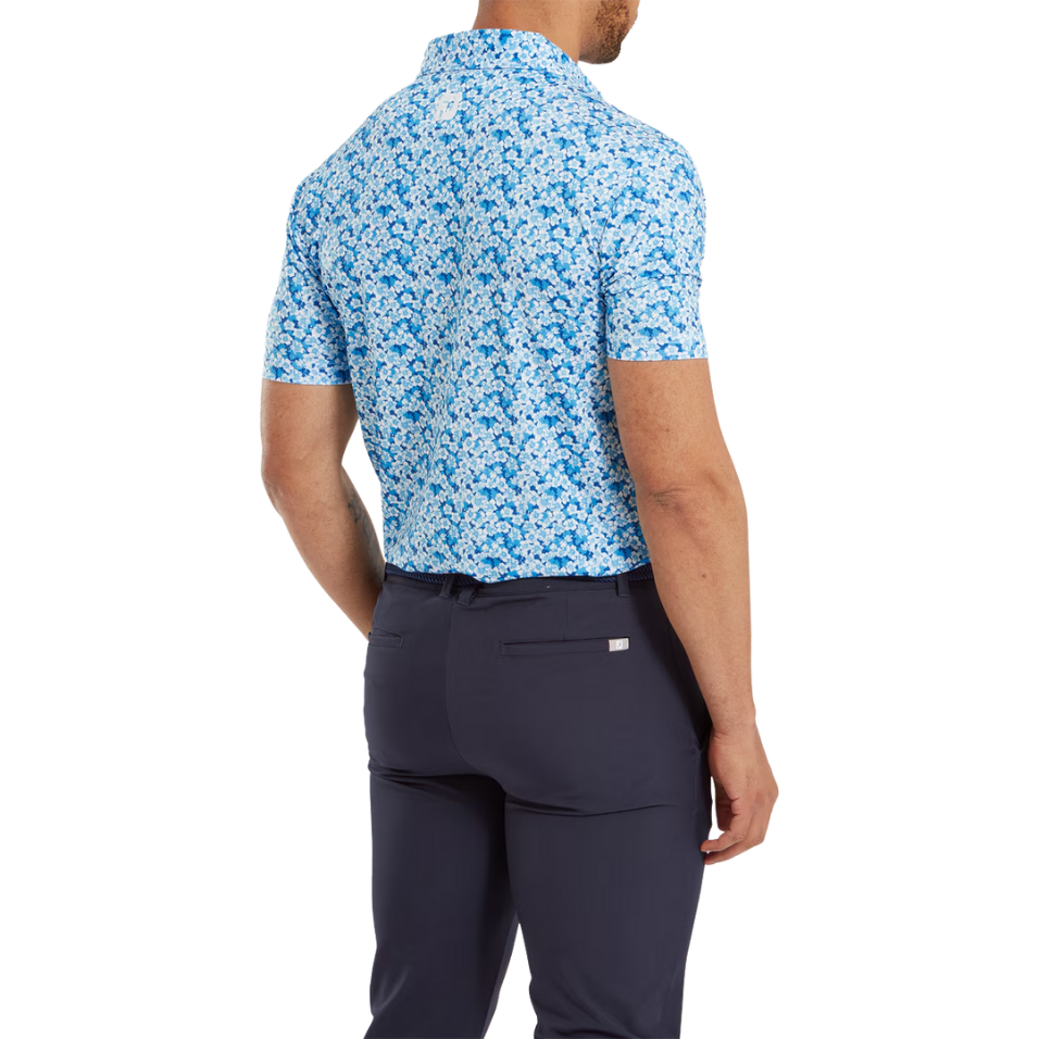 FOOTJOY PRIMROSE PRINT LISLE OCEAN MEN'S POLO