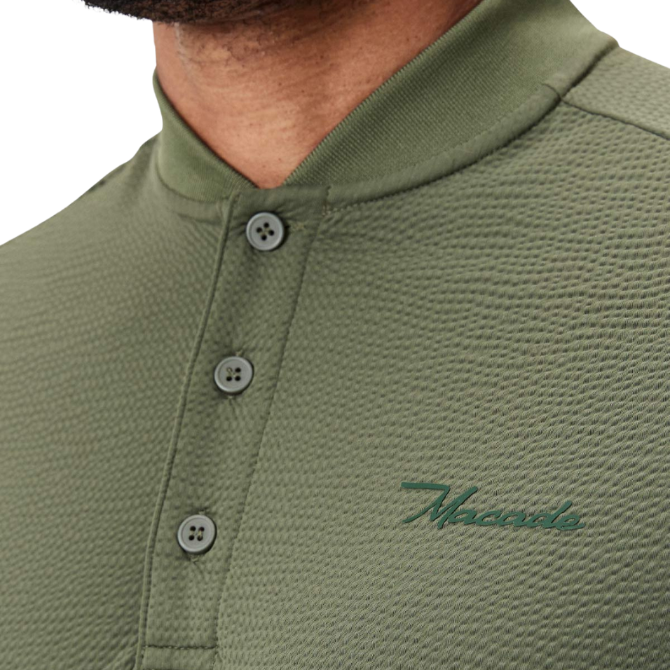 MACADE FOREST GREEN BOMBER POLO