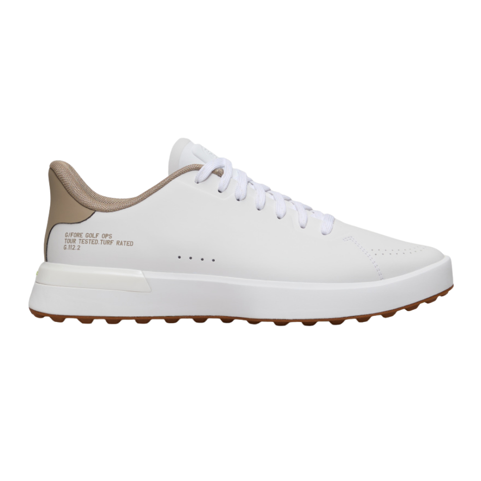 G/FORE G.112 SPIKELESS GOLF SHOE - SNOW/DUNE