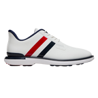 G/FORE GALLIVAN2R STRIPE GOLF SHOE - SNOW/TWILIGHT/RED
