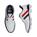 G/FORE GALLIVAN2R STRIPE GOLF SHOE - SNOW/TWILIGHT/RED